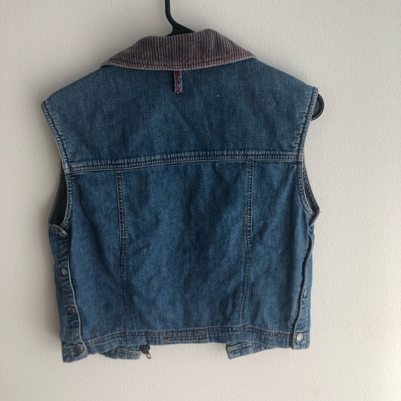 Vintage Authentic Denim Collared Vest - Picture 2 of 3